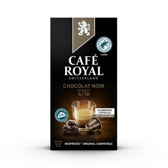 Café Royal - Capsules compatibles nespresso chocolat noir intensité n°4 (10  pièces, 50 g), Delivery Near You