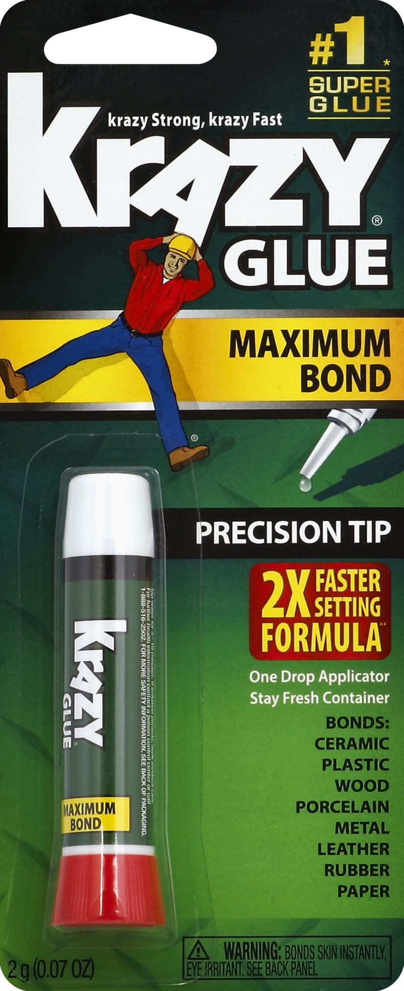 Krazy Glue Maximum Bond With Precision Tip (0.1 oz)