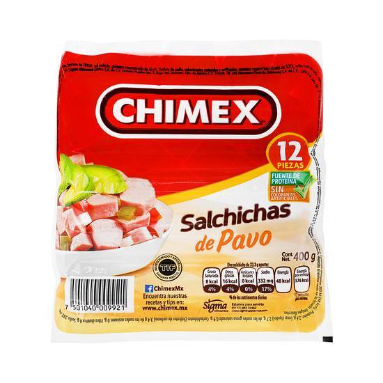 Chimex Salchicha De Pavo 400g