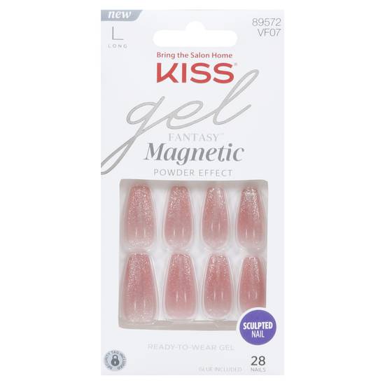 Kiss Gel Fantasy Magnetic Power Effect Nails Long (west coast)