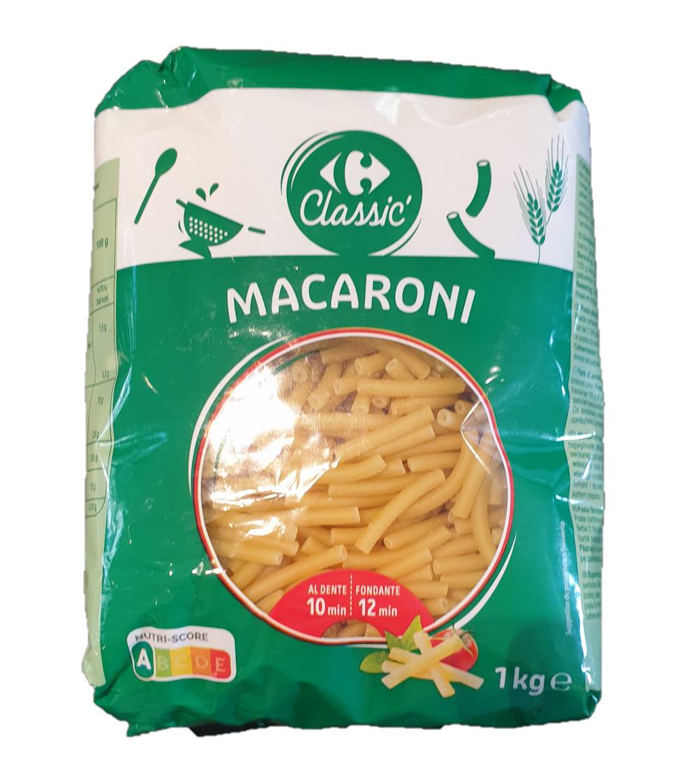 Carrefour Classic' - Pâtes macaroni