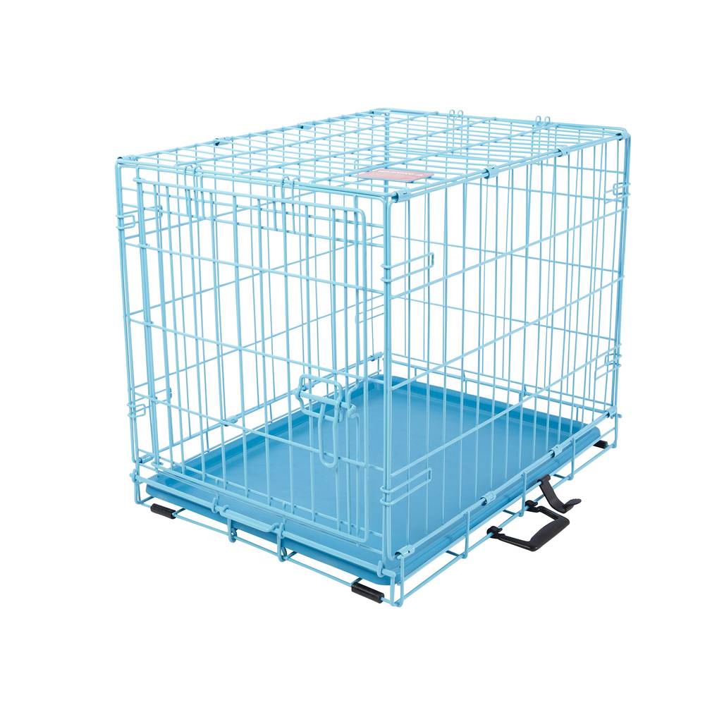 Top Paw Folding Dog Crate (blue)