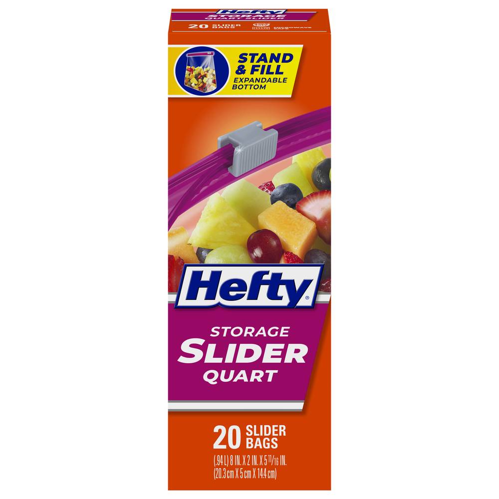 Hefty Storage Quart Slider Bags (20 ct)