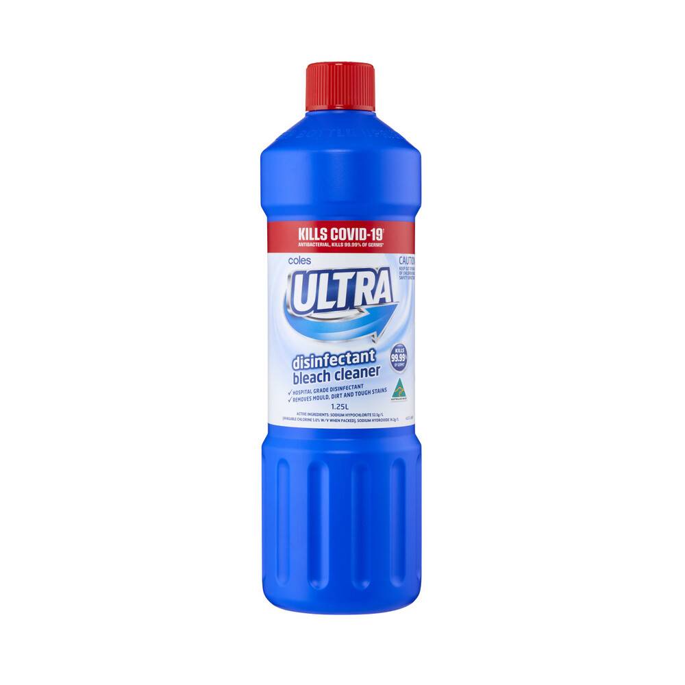Coles Ultra Disinfectant Bleach Cleaner 1.25L