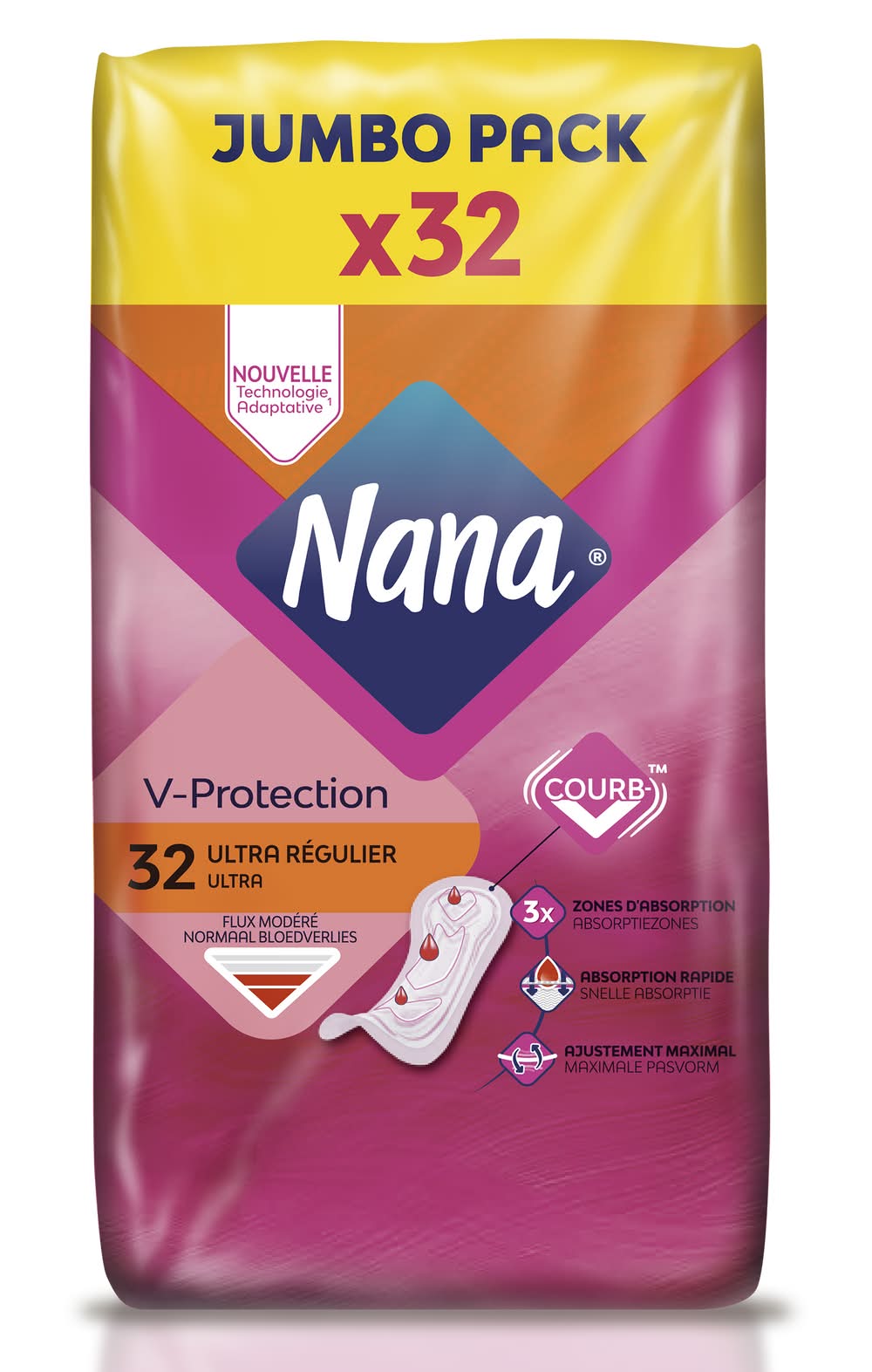 Nana Serviettes hygiéniques ultra régulier Delivery Near Me