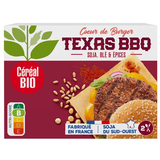 Cereal - Bio galette burger texas bbq (2 pièces)