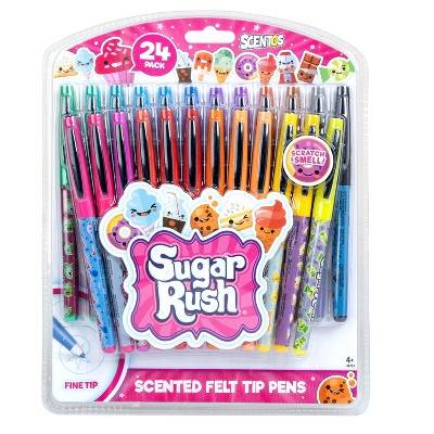 Sugar Rush Scented Felt Tip Pens (24 ct)