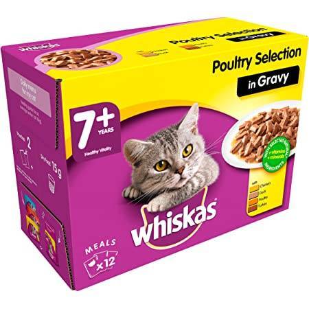 WHISKAS CAT POUCHES POULTRY SELECTION IN GRAVY