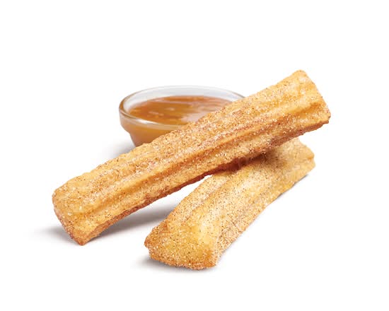 Churros with a Maple Salted Caramel Dip