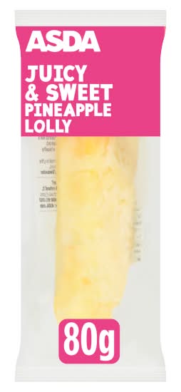 ASDA Juicy & Sweet Pineapple Lolly (80g)