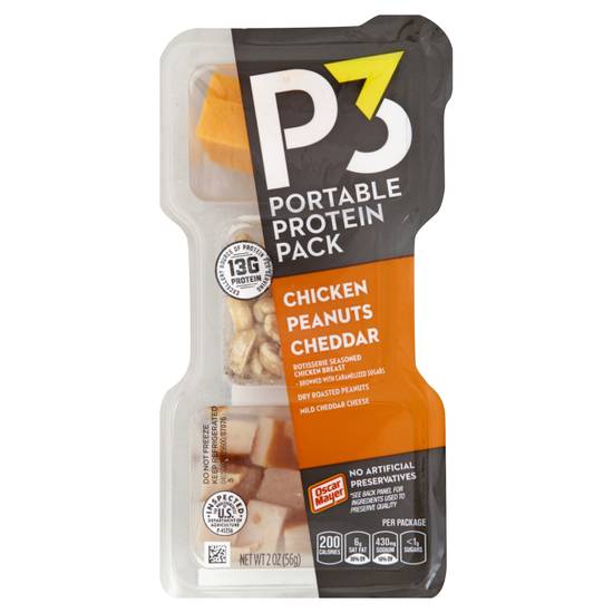 P3 Chicken Peanut Cheddar Portable Protein pack
