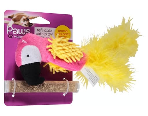 Paws Happy Life Refillable Parrot Catnip Toy