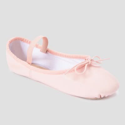 Danskin Kids Ballet Dance Shoes, 10, Pink