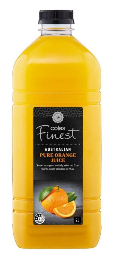 Coles Finest Pure Chilled Juice, Orange (2L)
