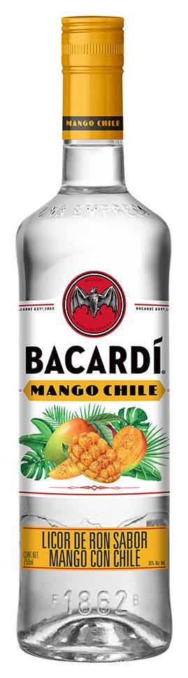 Bacardí · Licor de ron, mango con chile (750 ml)