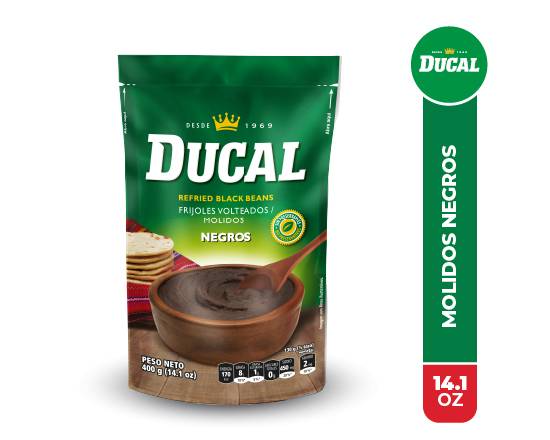 Ducal frijoles molidos negros (doypack 400 g)
