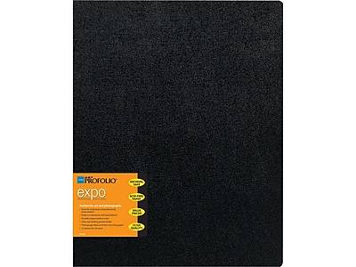 ART PROFOLIO Expo Solid Cover Presentation Book, Black