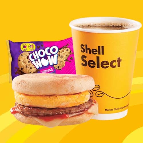 Combo Desayuno Muffin salchicha +  Galleta Choco Wow 36 g + Café 12 oz