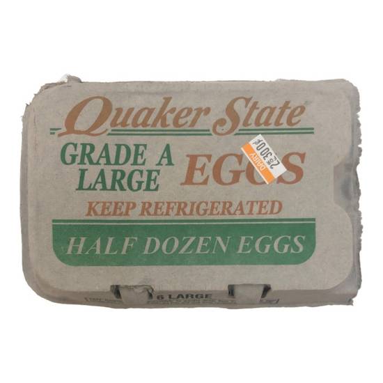 Quaker State Grade a Large Eggs (6 ct)