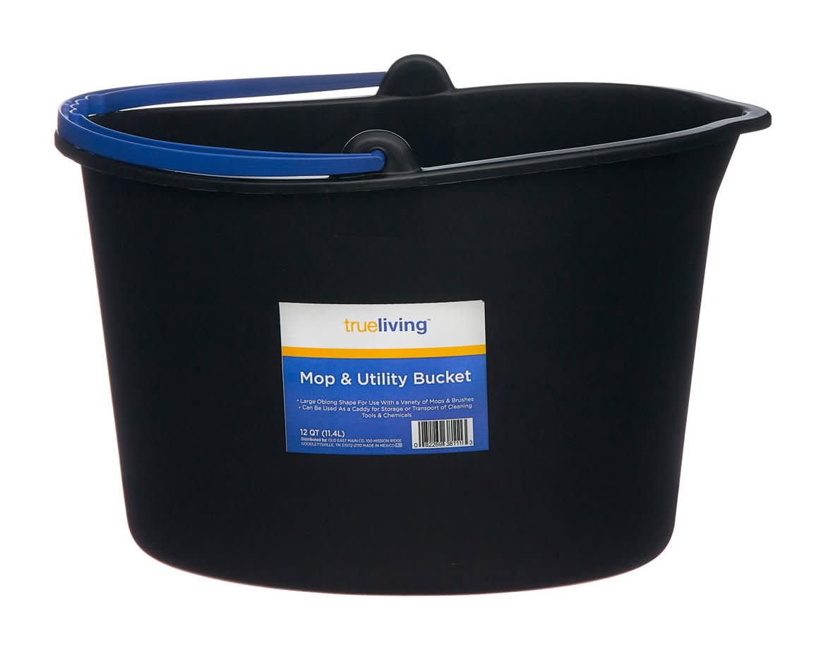 TrueLiving Oval Mop & Utility Bucket 12 Qt