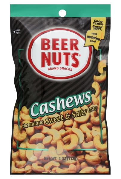 Beer Nuts Sweet & Salty Cashews (4 oz)