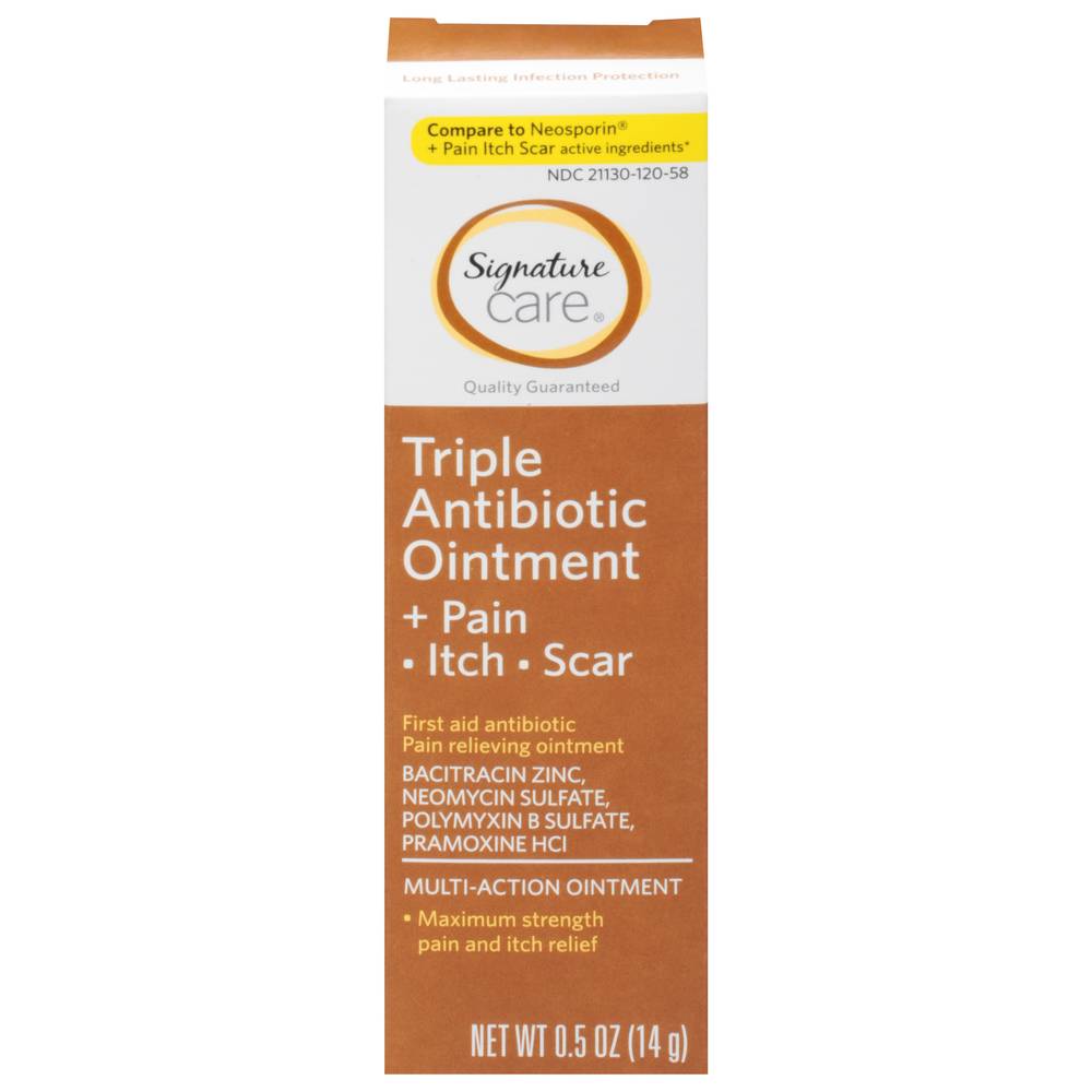 Signature Care Triple Antibiotic + Pain Ointment