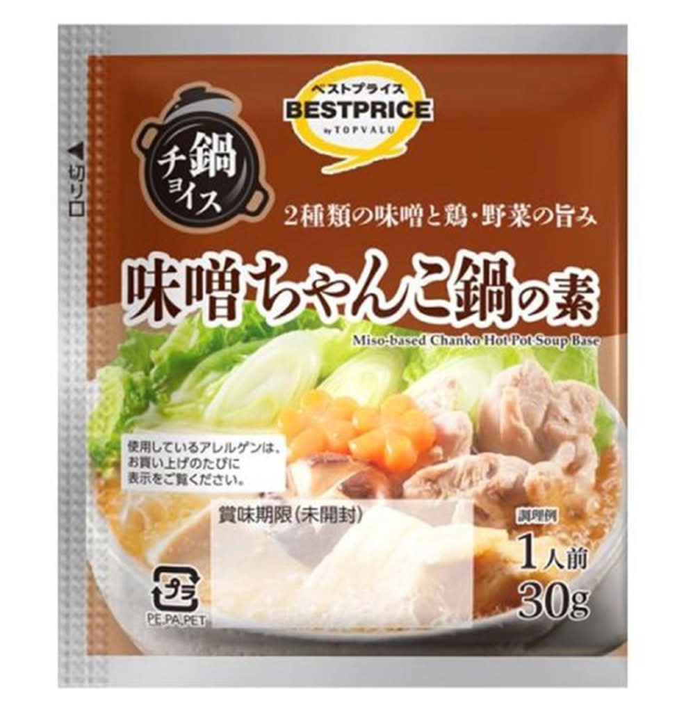 ＴＶＢＰ一人前味噌ちゃんこ鍋の素