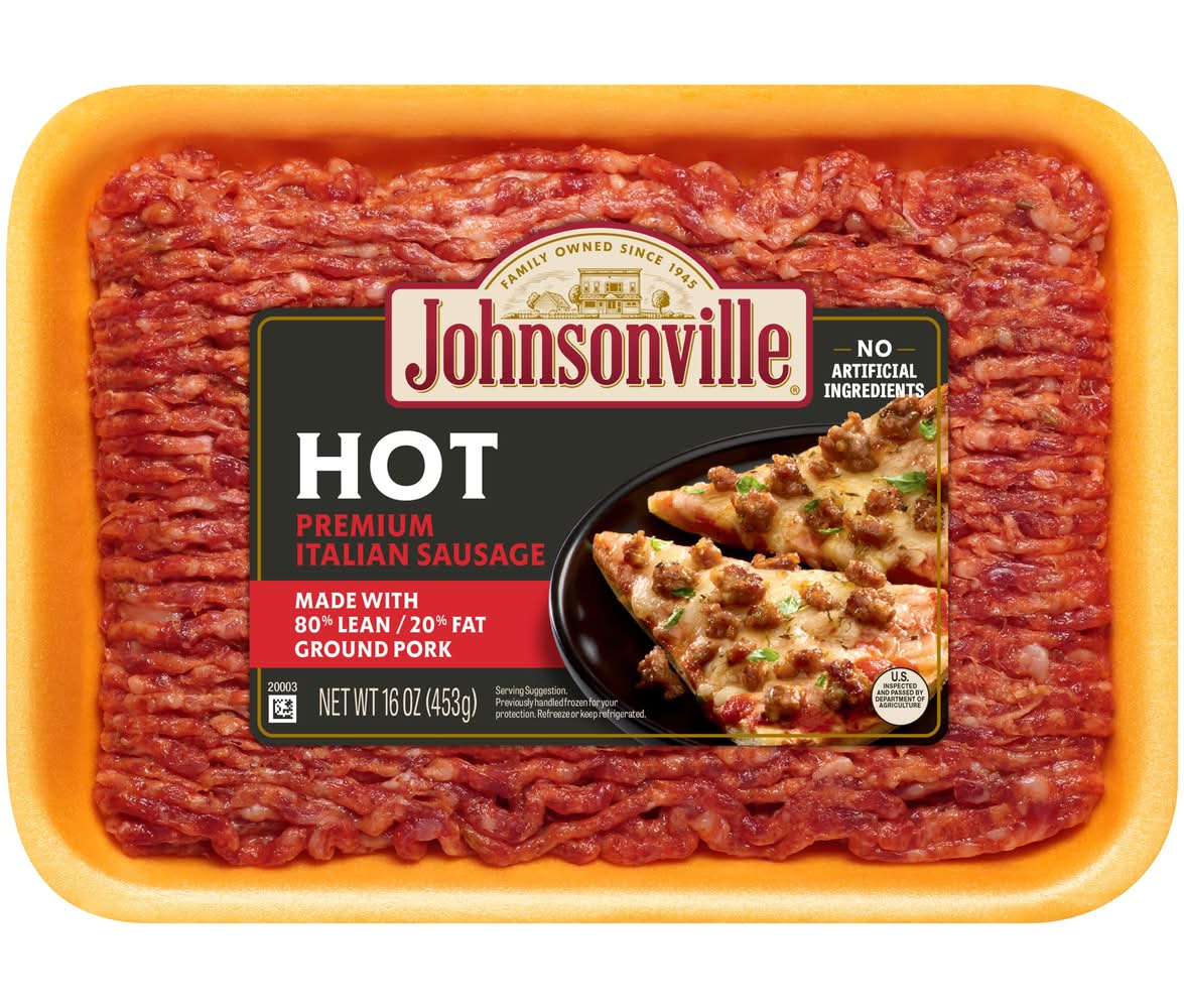 Johnsonville All Natural Premium Hot Italian Ground Sausage (16 oz)