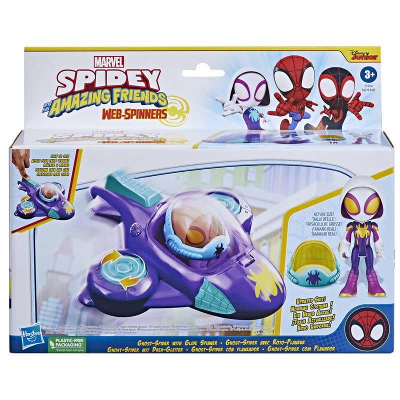 Hasbro spidey ghost spider con planeador