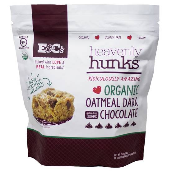 E&C's Heavenly Hunk Organic Dark Chocolate Oatmeal (22 x 1 oz)