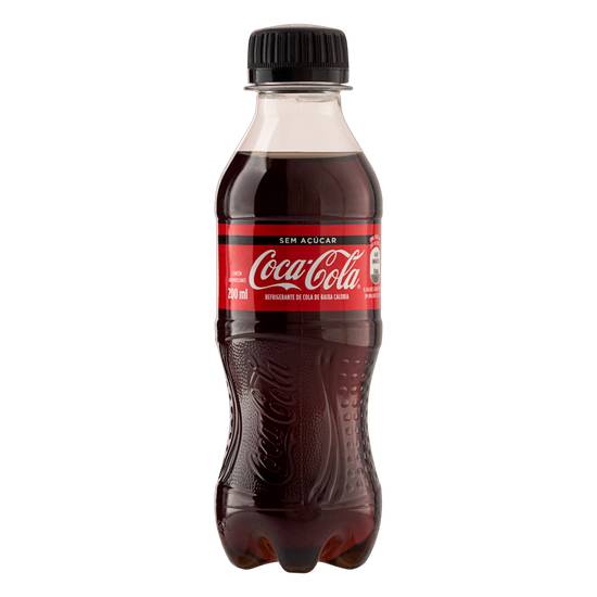 Coca-cola refrigerante sabor original sem açúcar (200 ml)