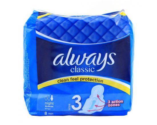 Always Wings Classic Night_Pack of 8 pads