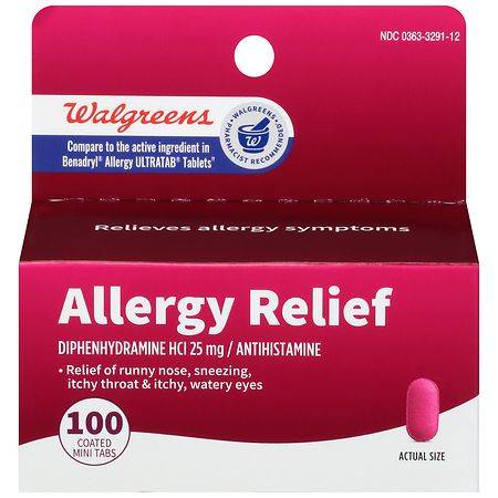 Walgreens Wal-Dryl Allergy Relief Coated Mini Tabs (48 ct)