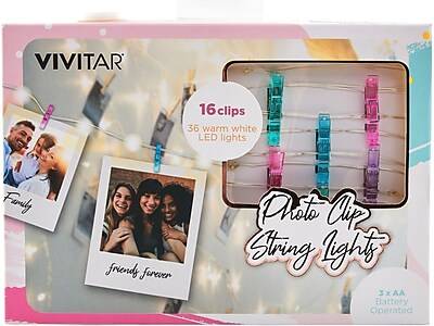 Vivitar Photo Clip Led String Light Warm White (16 ct)