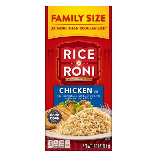 Rice A Roni family size chicken flavor food mix 