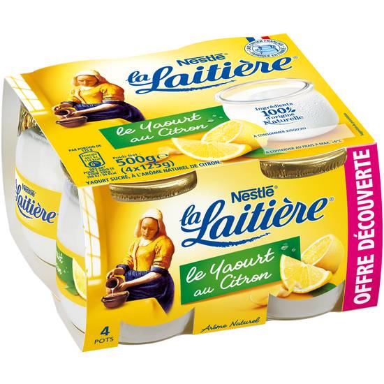 La Laitière - Yaourt au citron (4 pièces)