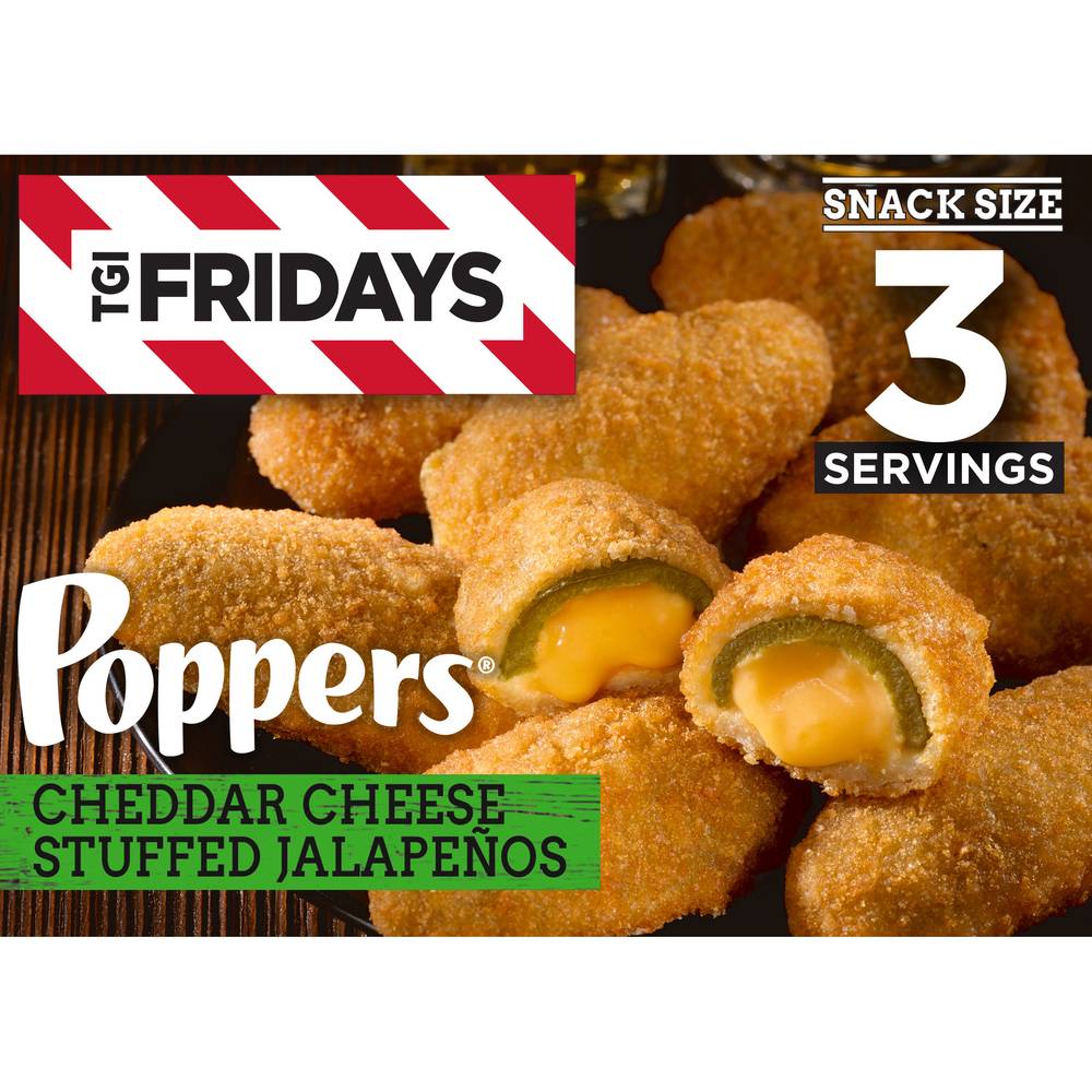 TGI Fridays Cheddar Cheese Stuffed Jalapeno Poppers (8 oz)