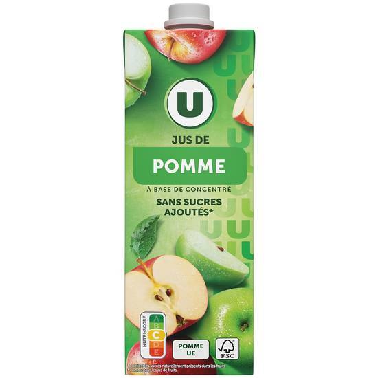 Les Produits U - Jus à base de concentré (1 L) (pomme)