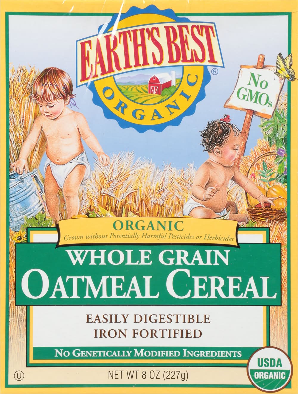 Earth's Best Organic Whole Grain Oatmeal Cereal (8 oz)