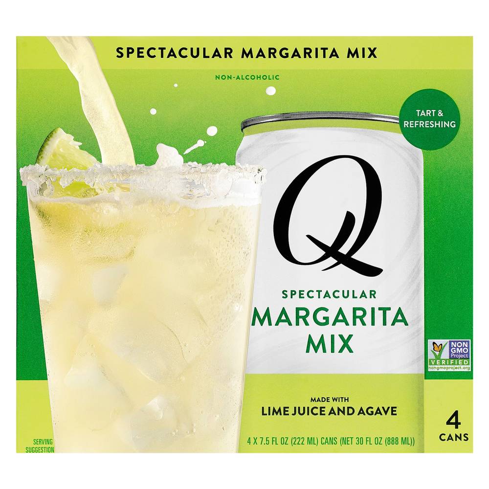 Q Mixers Non-Alcoholic Margarita Mix (4 x 7.5 fl oz)