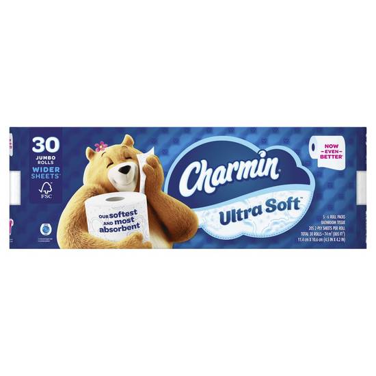 Charmin Ultra Soft 2-ply Toilet Paper (30 ct)