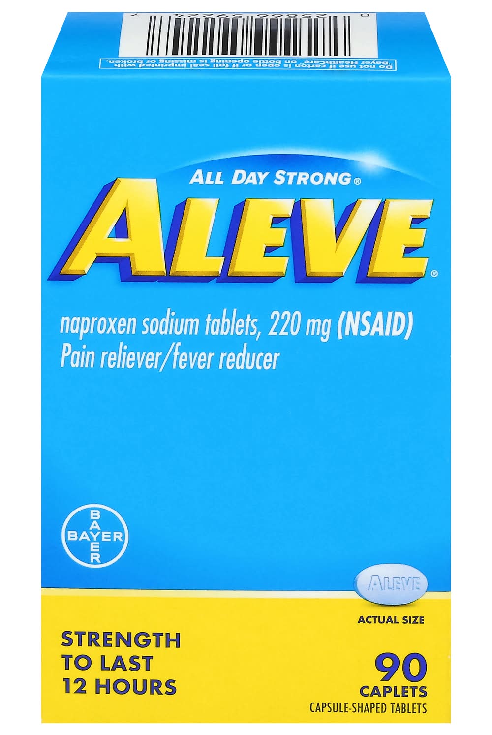 Aleve All Day Strong 220 mg Pain Reliever/Fever Reducer Noproxen Sodium Caplets (4.7 oz)