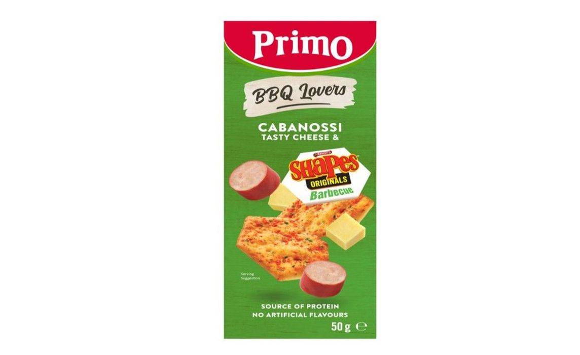 Primo Stackers Cabanossi, Tasty Cheese Cubes and  BBQ Shapes 50g