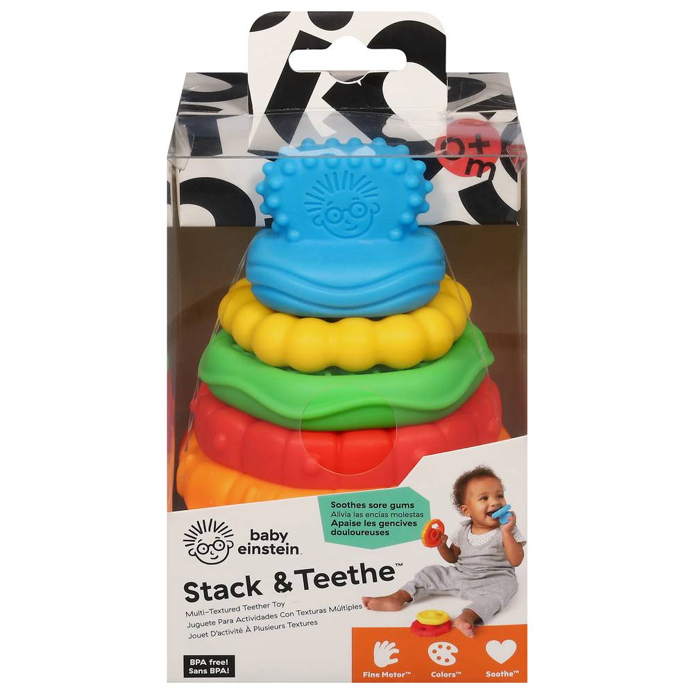 Baby Einstein Stack & Teether 0+ Months Multi-Textured Teether Toy