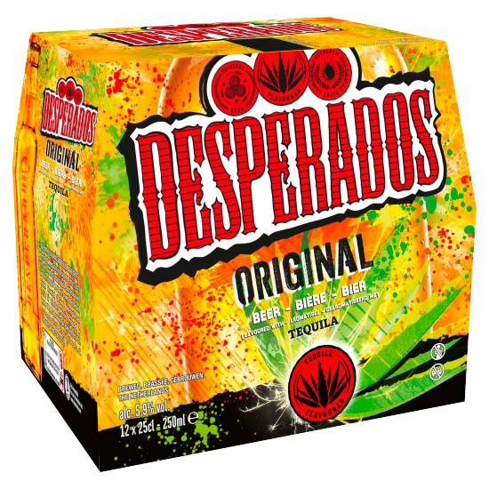 Desperados Lager Beer (12 pack, 250 ml) (tequila)