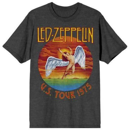 Led Zeppelin Short Sleeve Graphic T-Shirt, Men, XXL, Gray