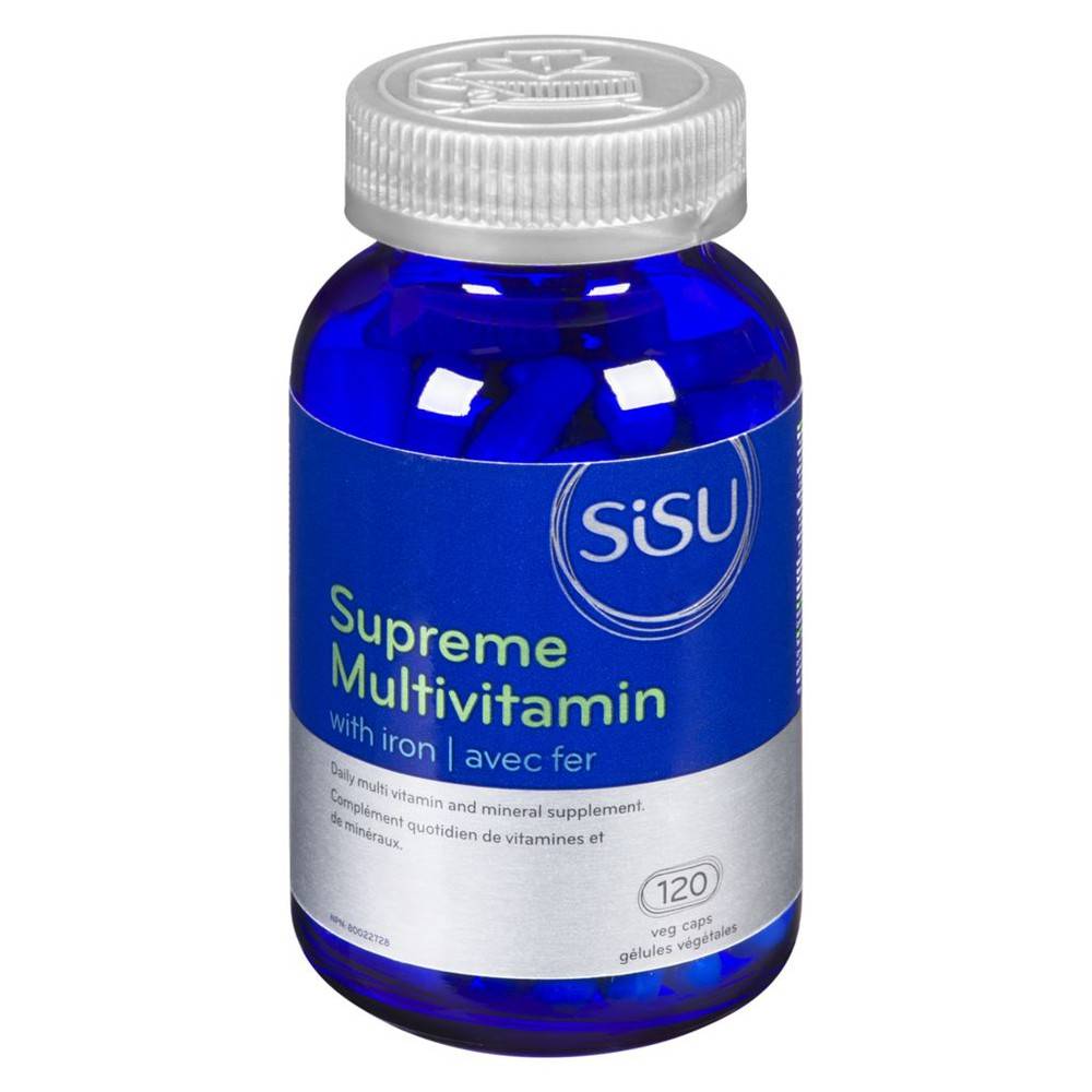 Sisu multivitamine avec fer (120 un - capsules végétales) - supreme multivitamin with iron capsules (120 units)