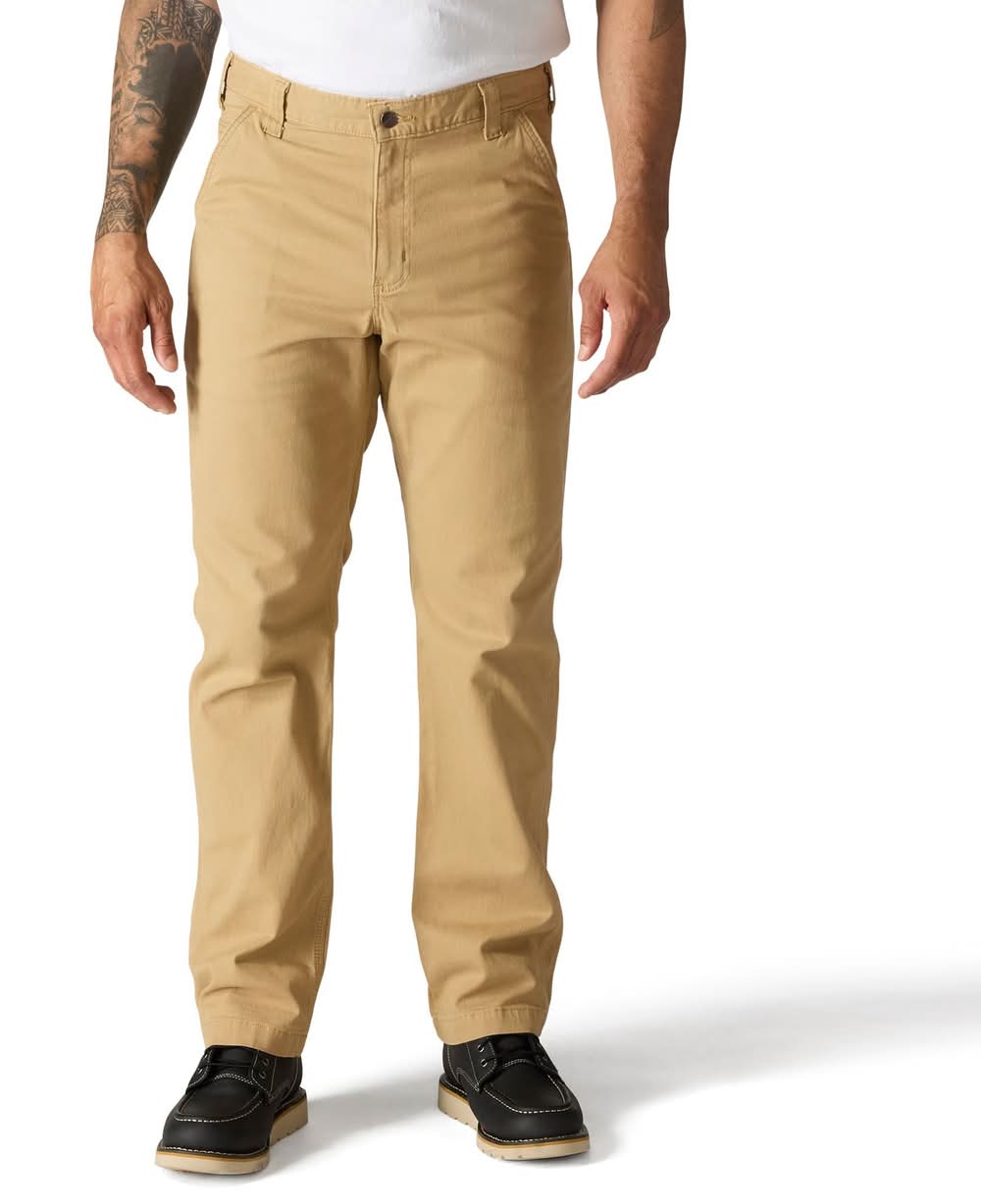 Carhartt Men's Relaxed Fit Dark Khaki Canvas Work pants ( 32 x 32 )