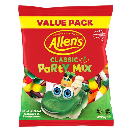 Allen's Lollies Large Value Bag Classic Party Mix 470g