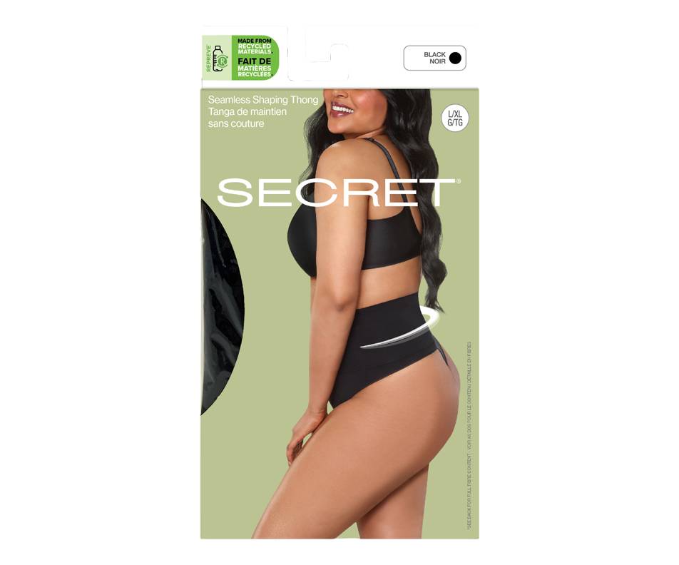 Secret Culot.Tan.Main.Noir Gr-Tr-Gr. 1Un - Secret Lr.Blk.Th.Underw.1U